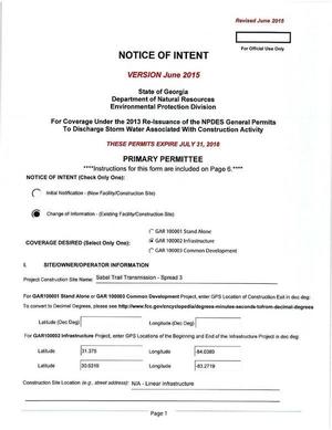 [GA-DNR Notice of 2016-08-23 Intent (1 of 5)]