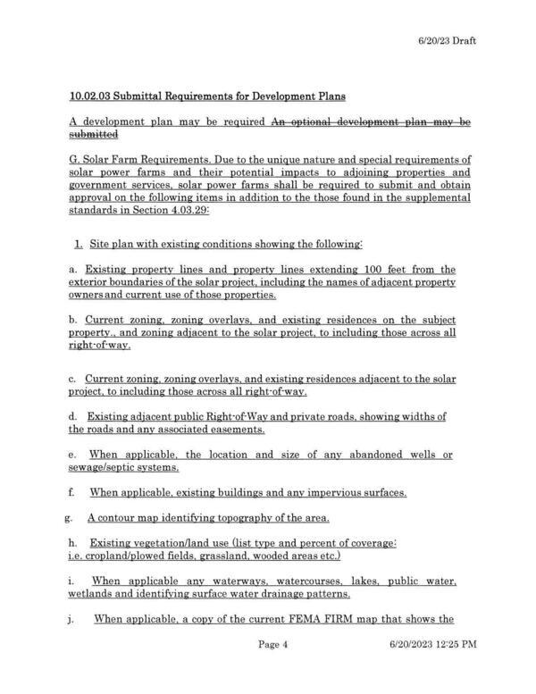 10.02.03 Submittal Requirements for Development Plans