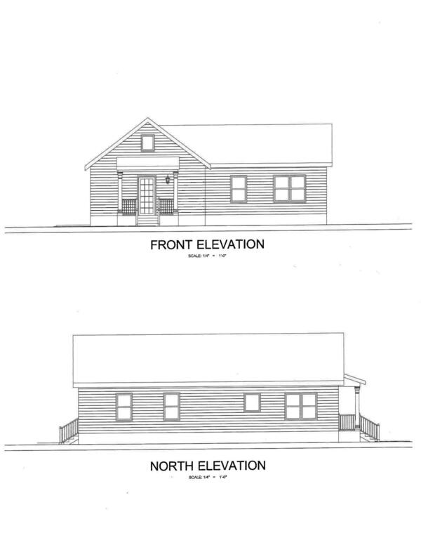 Front Elevation, North Elevation