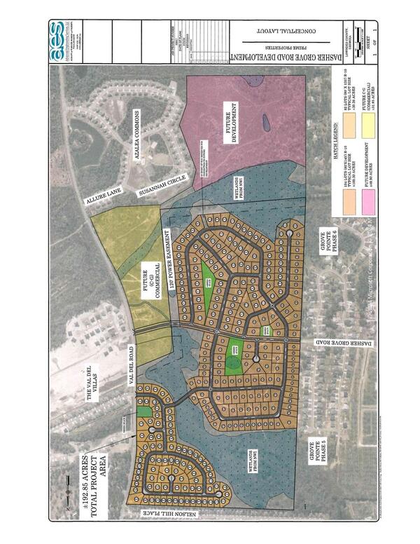 Conceptual Layout, Dasher Grove Road Development, Prime Properties