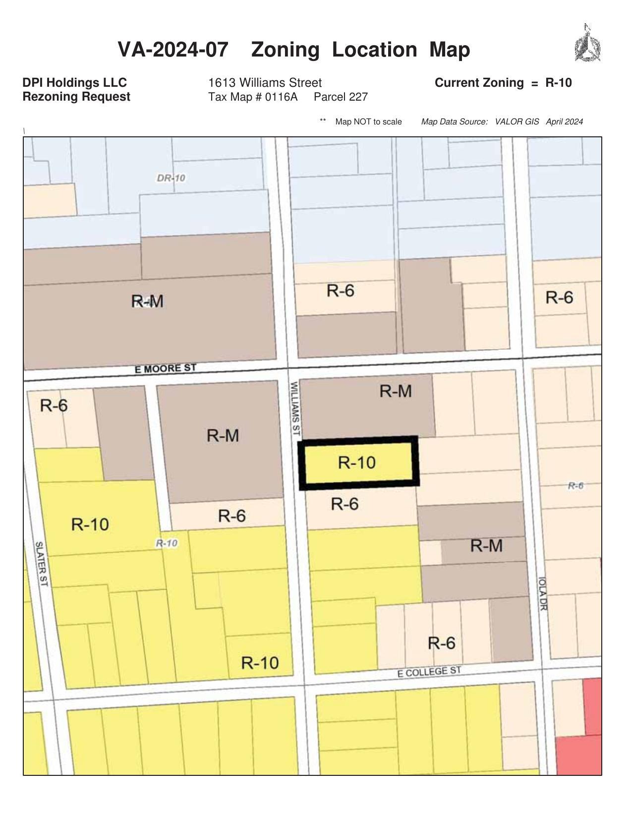 Zoning Location Map