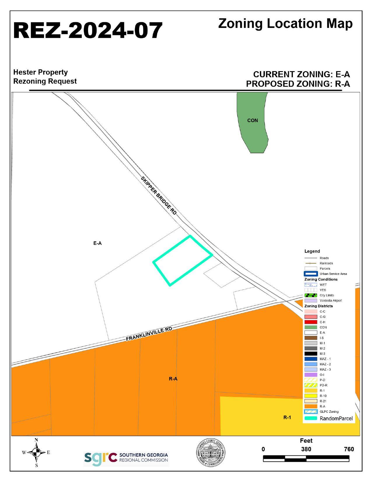 Zoning Location Map