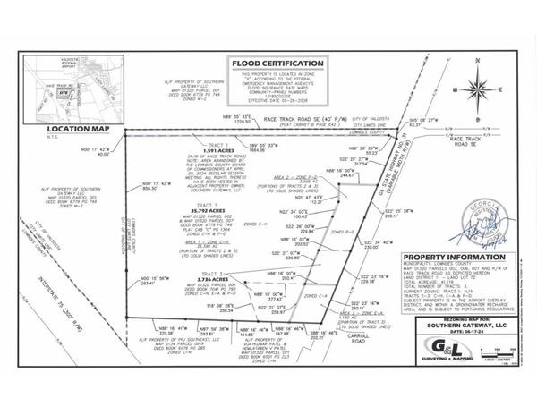 Rezoning Map for Southern Gateway LLC 2024-06-17