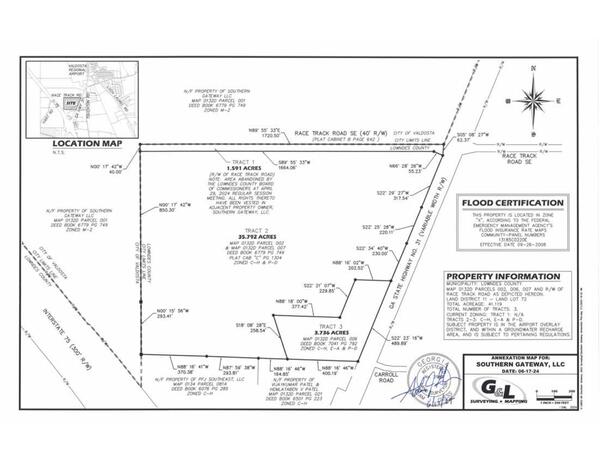 Annexation Map for Southern Gateway LLC 2024-06-17