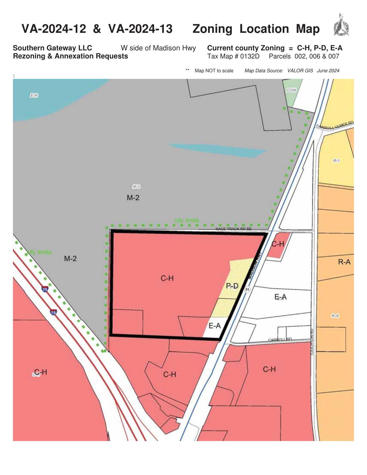 Zoning Location Map