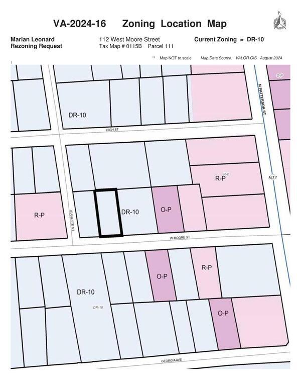 VA-2024-16 Zoning Location Map