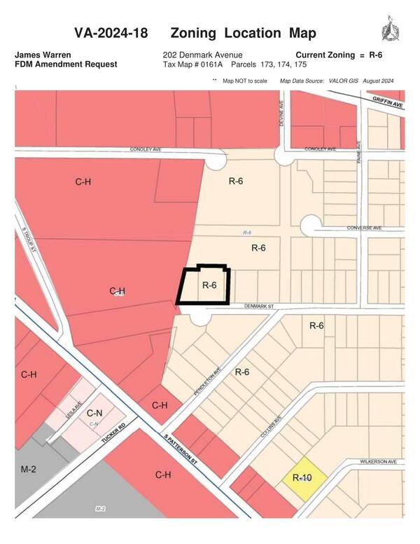 VA-2024-18 Zoning Location Map