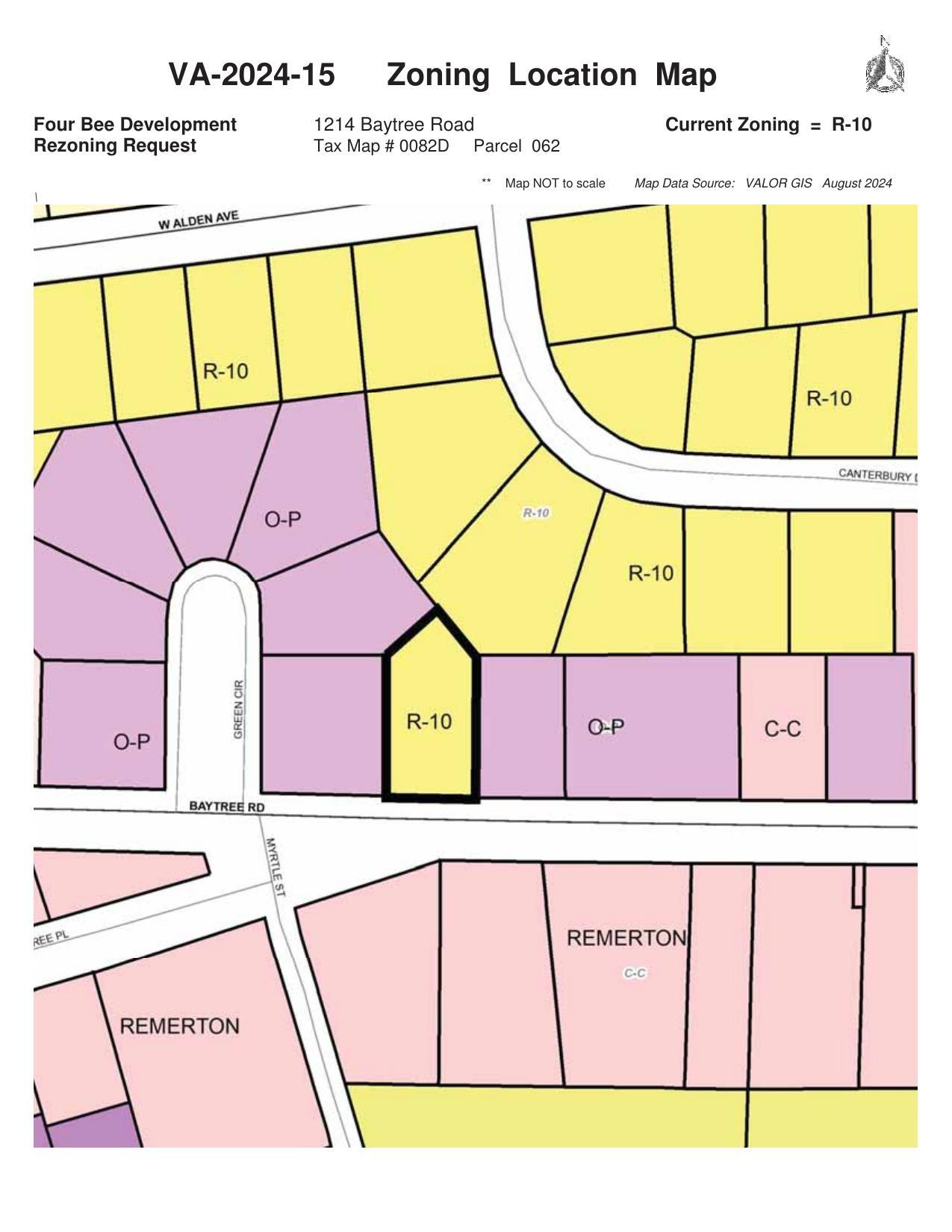 VA-2024-15 Zoning Location Map