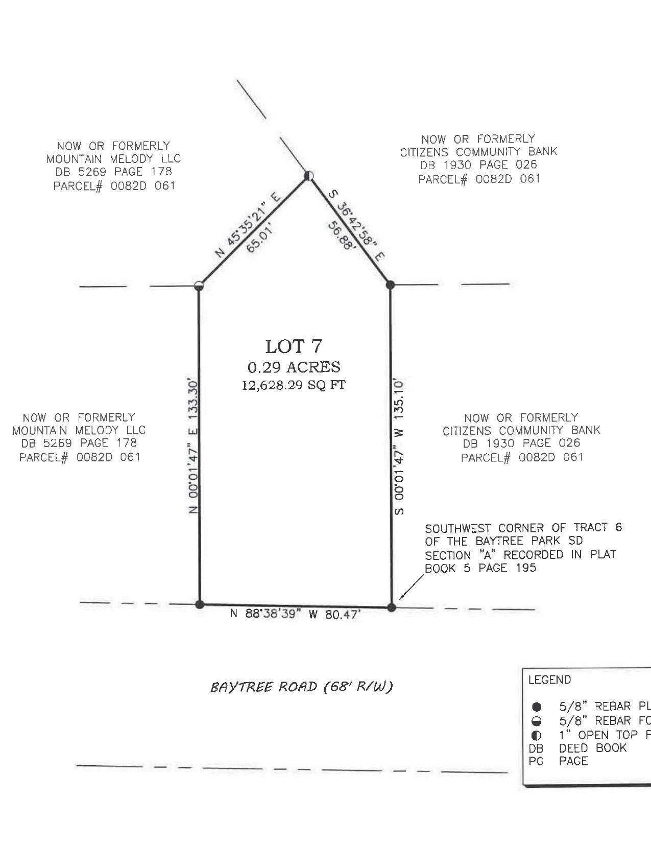 Drawing like a survey plat