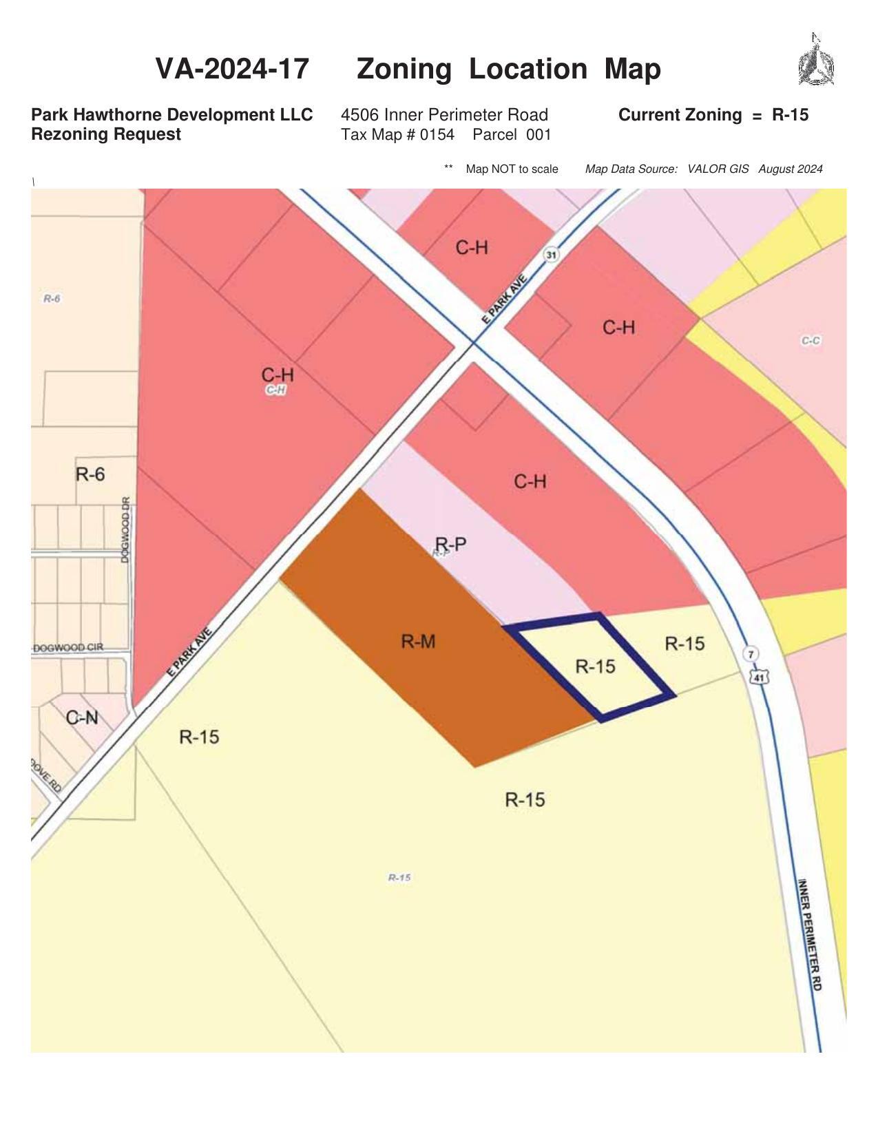 VA-2024-17 Zoning Location Map