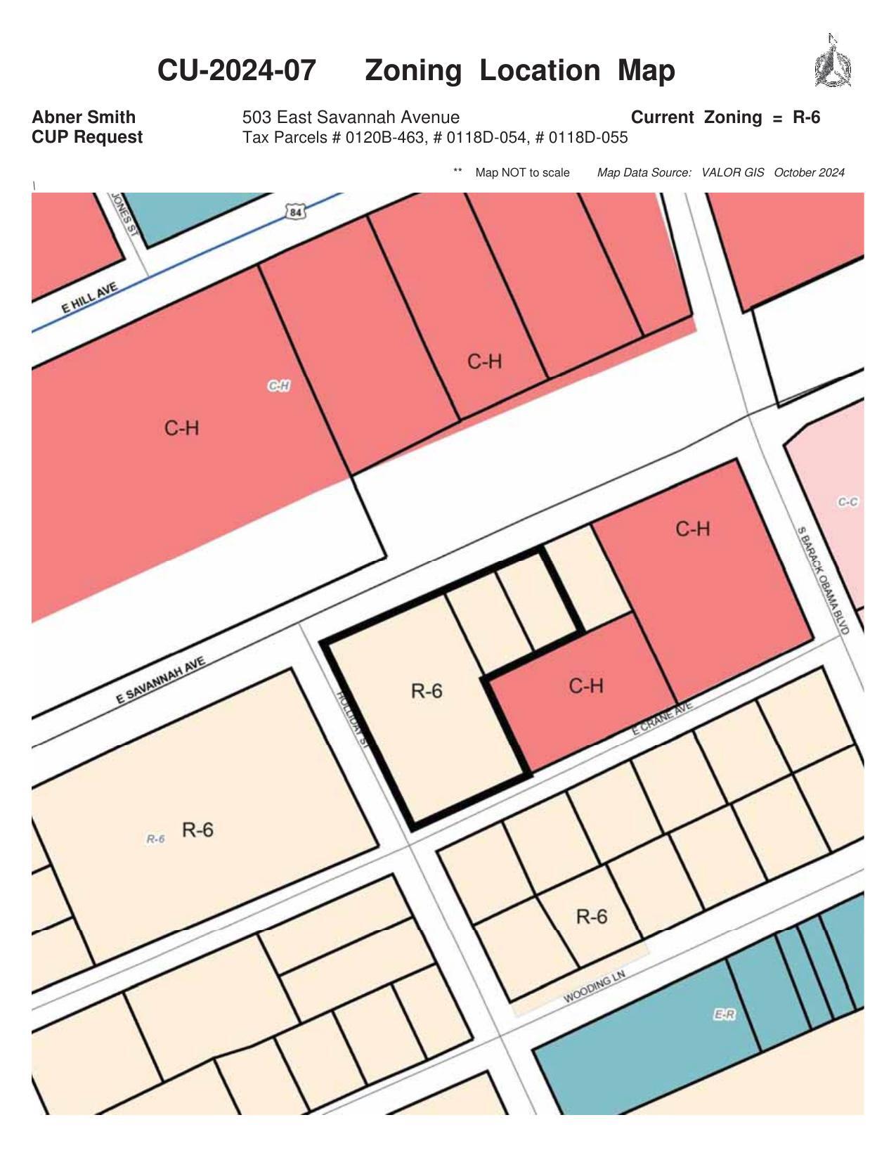 Zoning Location Map