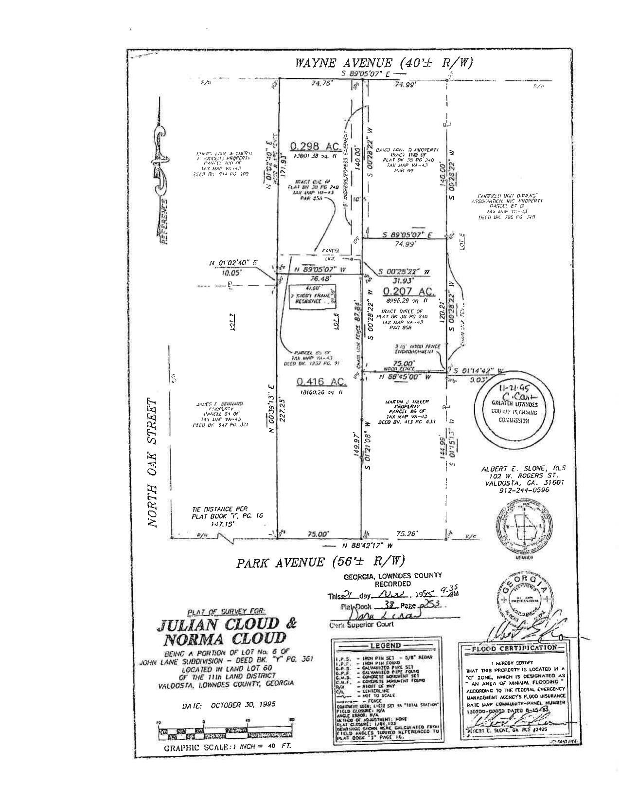 PLAT OF SURVEY OR: