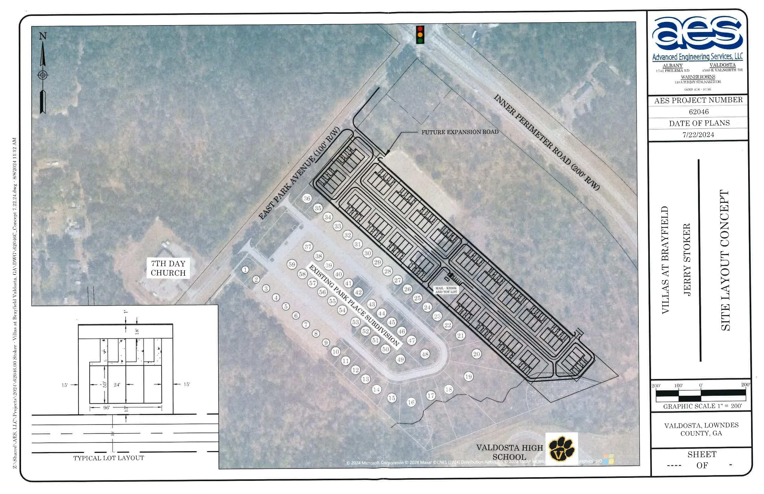 Site Layout Concept, Villas at Brayfield