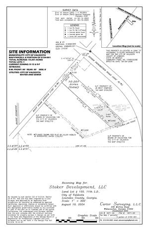 [Rezoning Map for: Stoker Development, LLC]