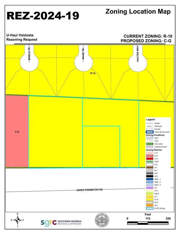 REZ-2024-19 Zoning Location Map