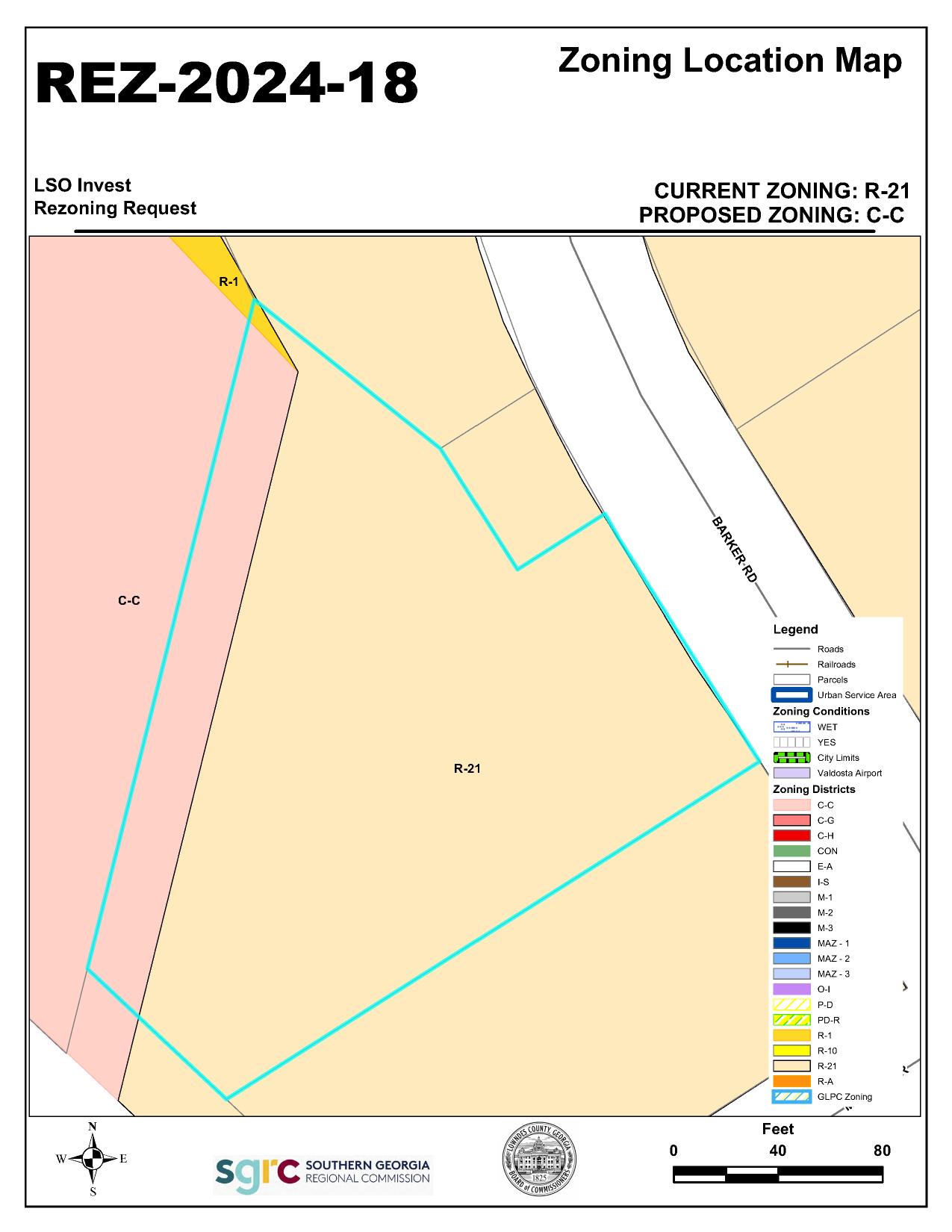 REZ-2024-18 Zoning Location Map