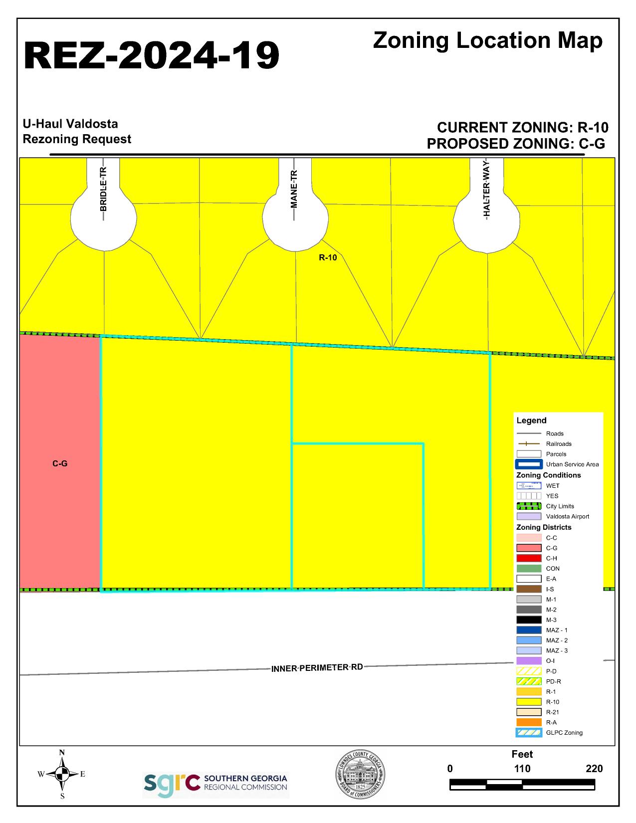 REZ-2024-19 Zoning Location Map