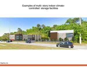 [Examples of multi- story indoor climate-controlled storage facilities: Daphne, AL]