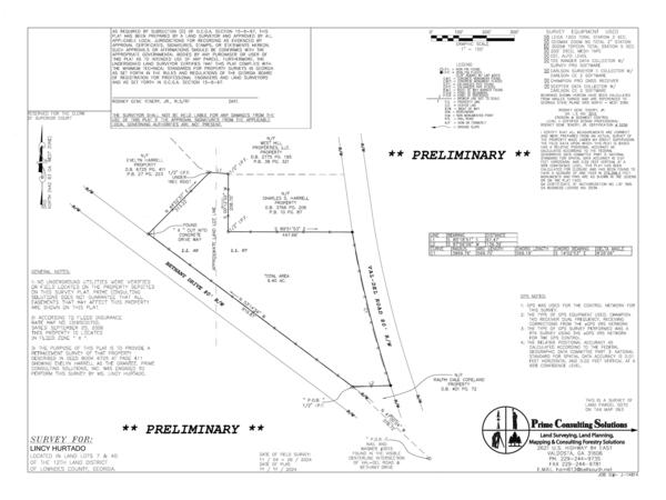 Survey plat