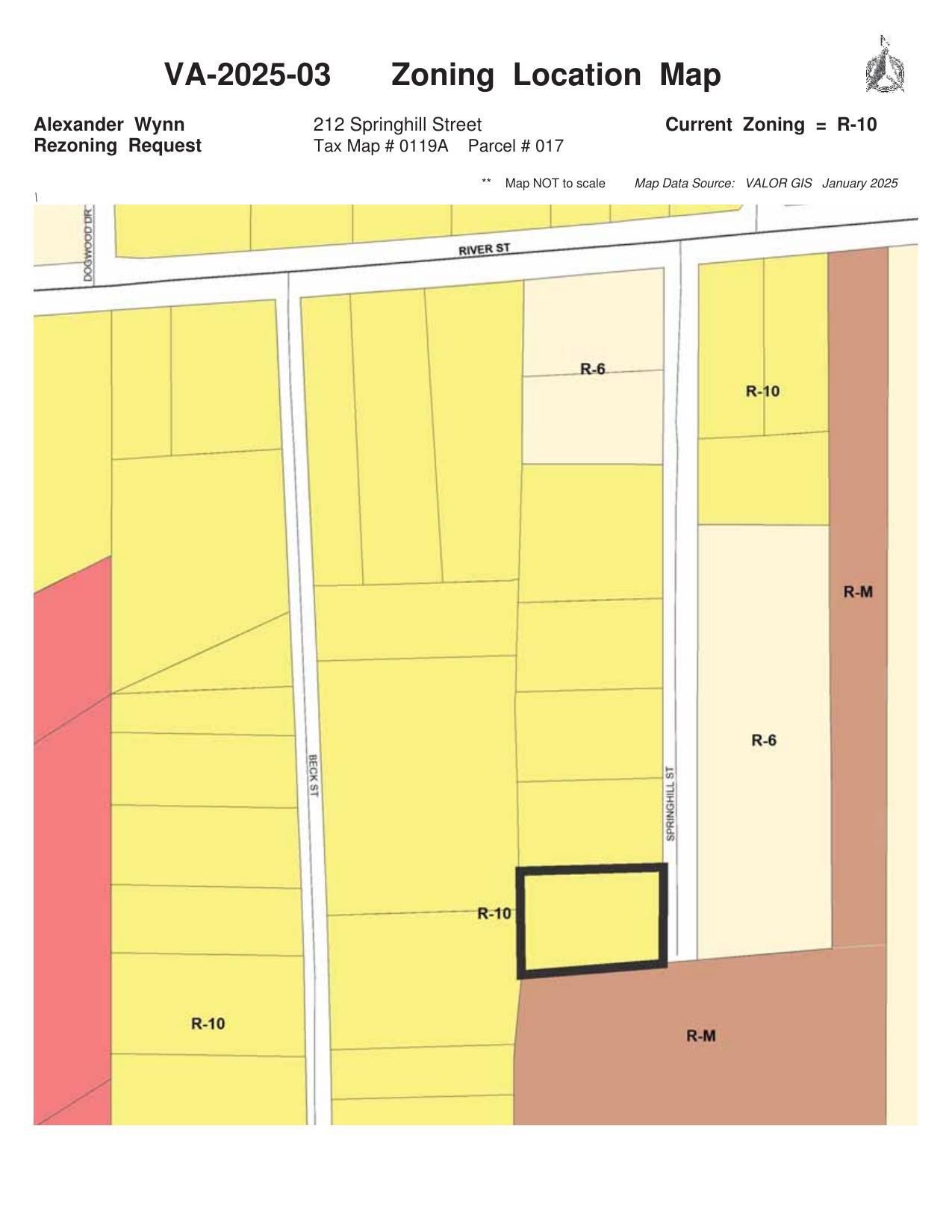 Zoning Location Map