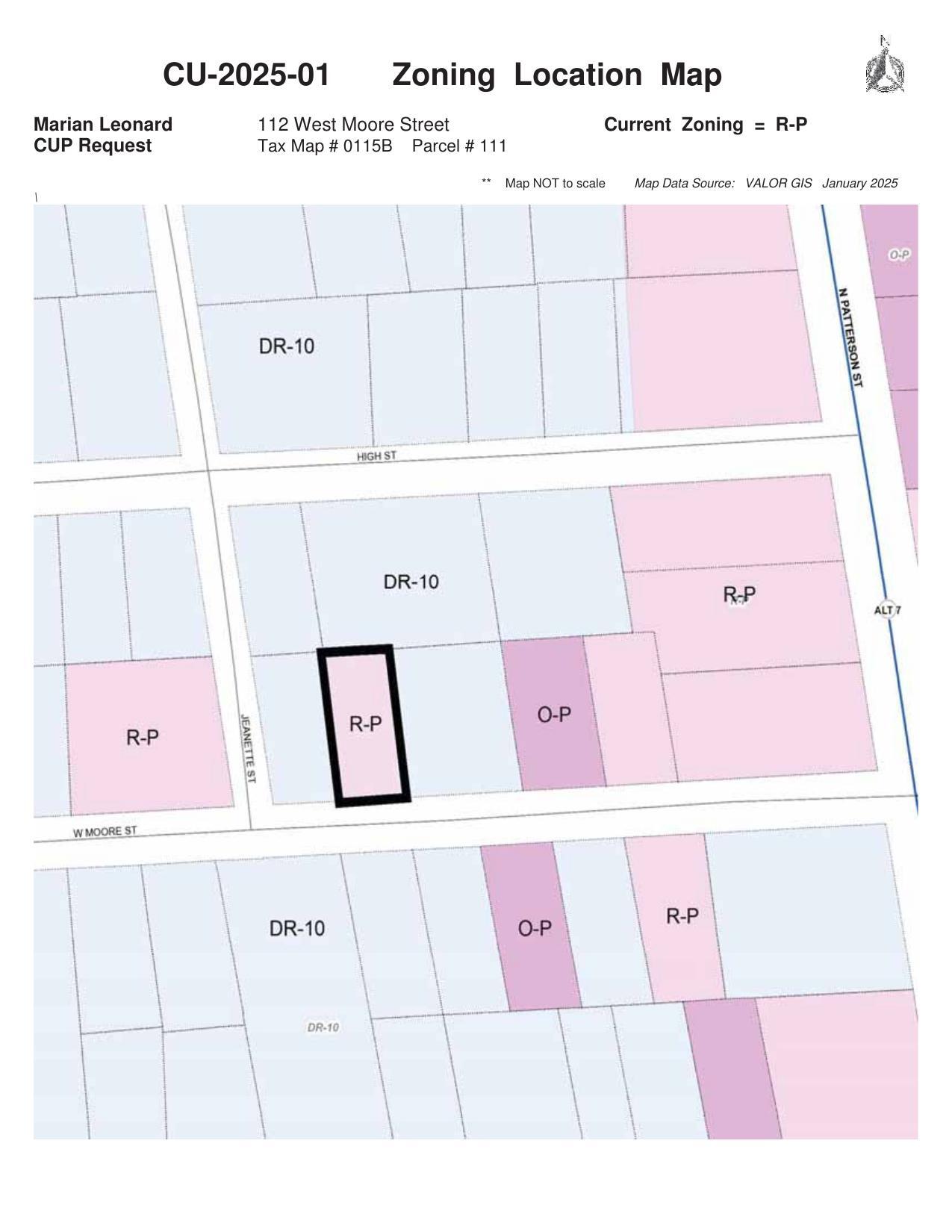 Zoning Location Map