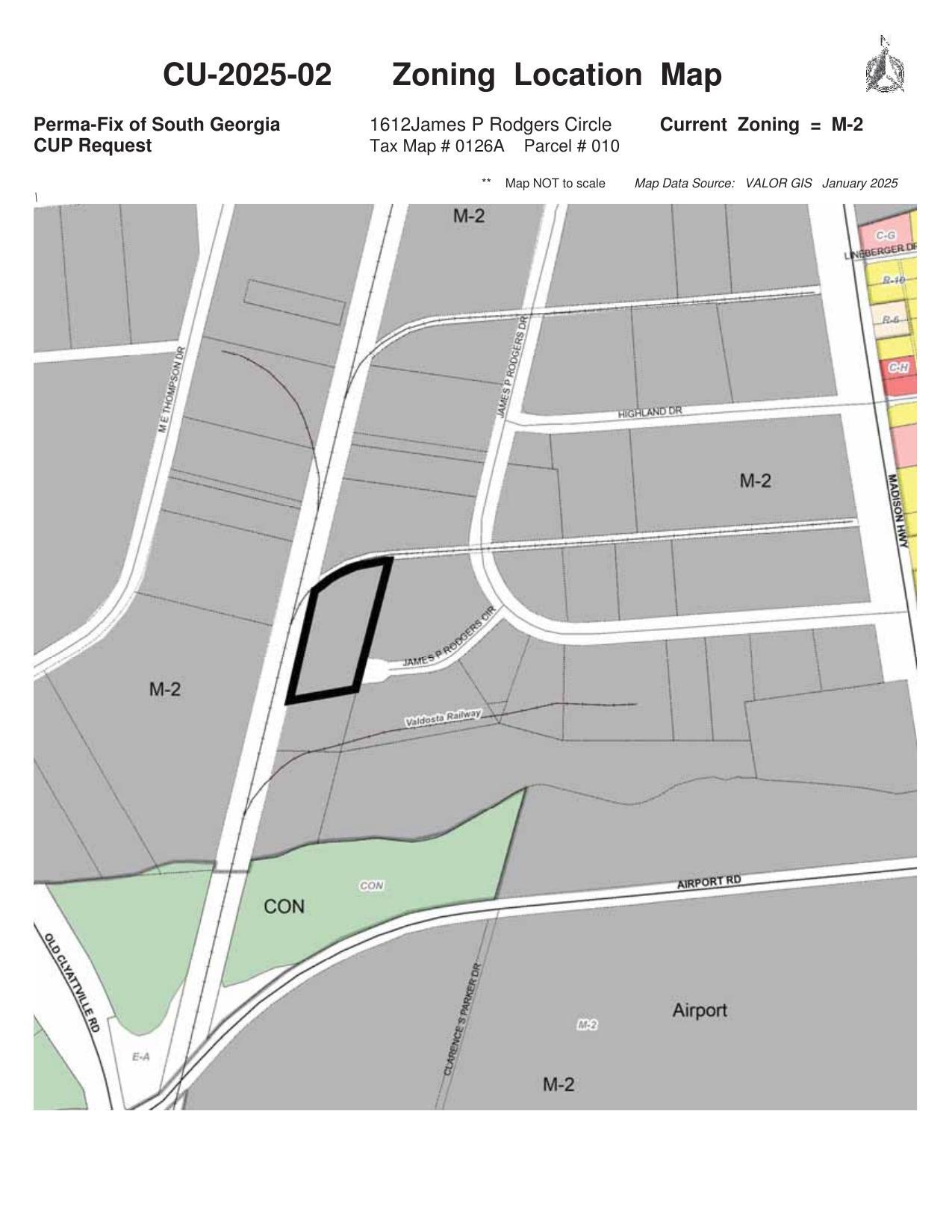 Zoning Location Map