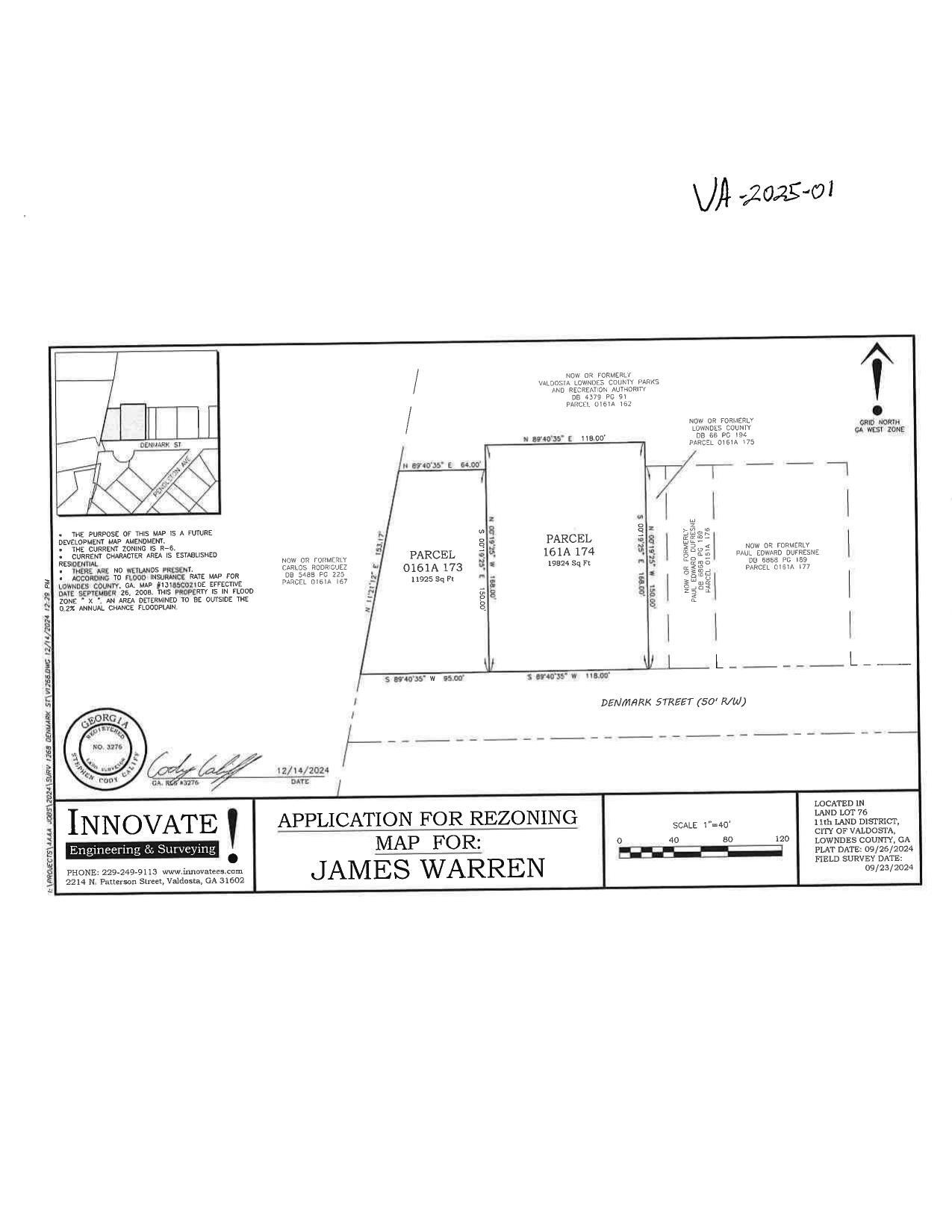 Application for Rezoning Map