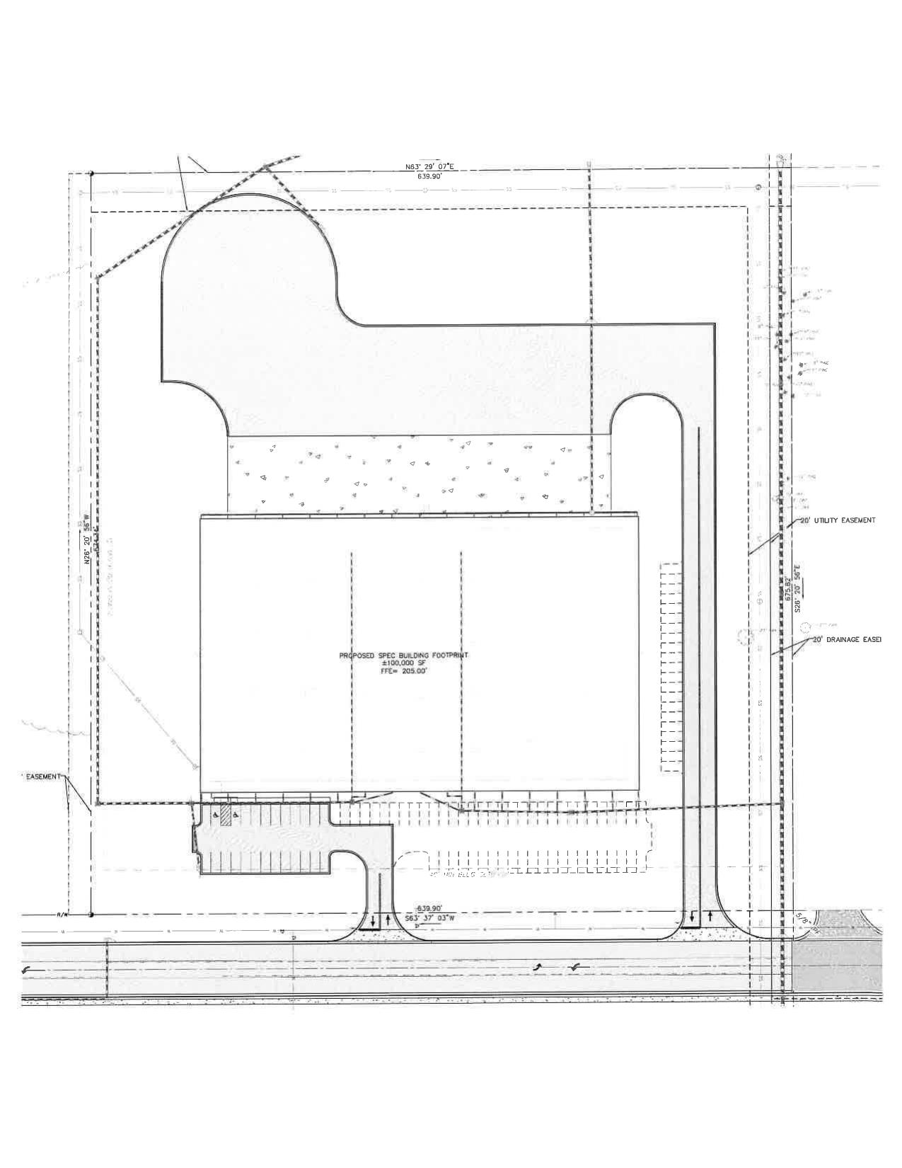 Proposed Spec Building Footprint