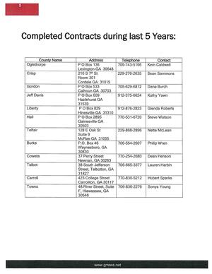 [Completed Contracts during last 5 Years]