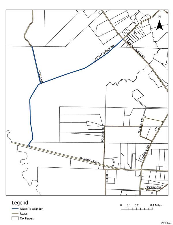 Map: runs from GA 122 to Old Valdosta Road