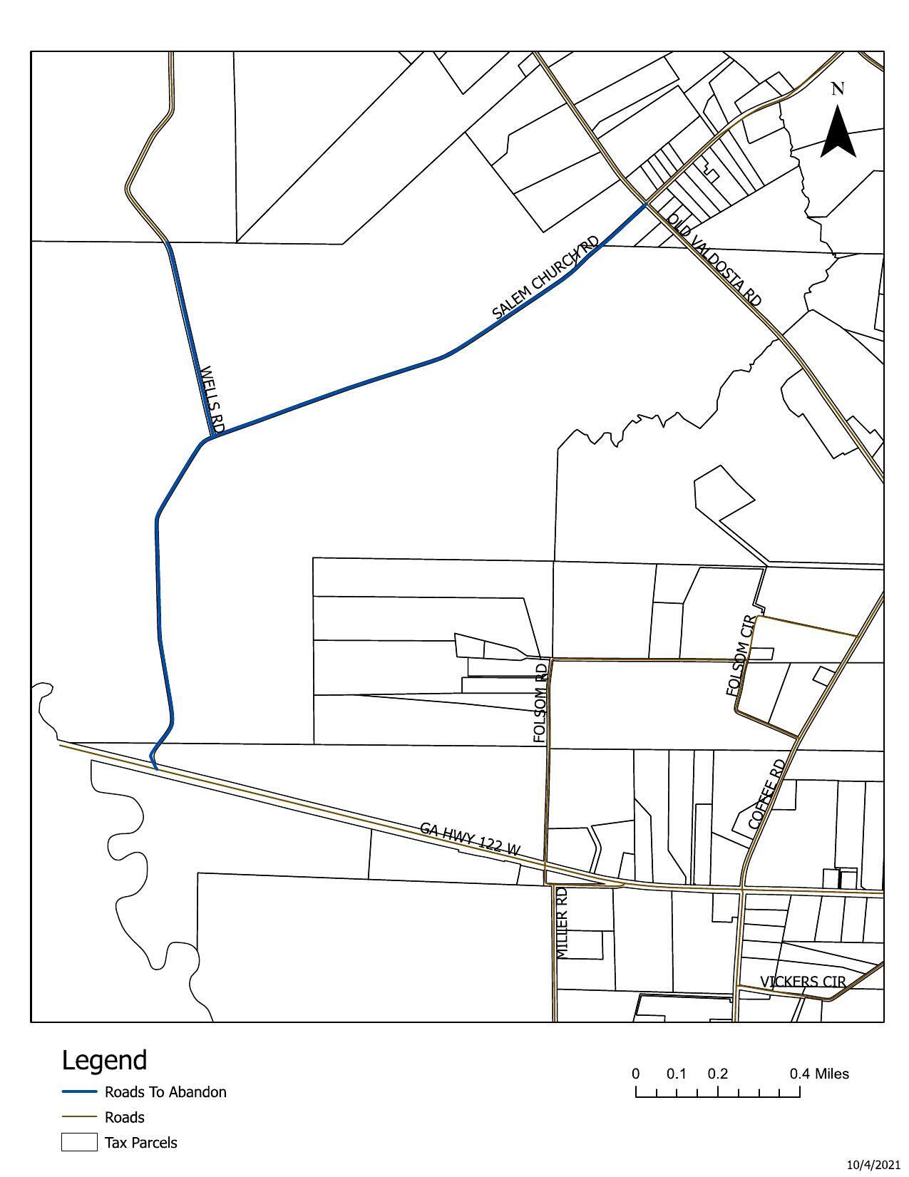 Map: runs from GA 122 to Old Valdosta Road