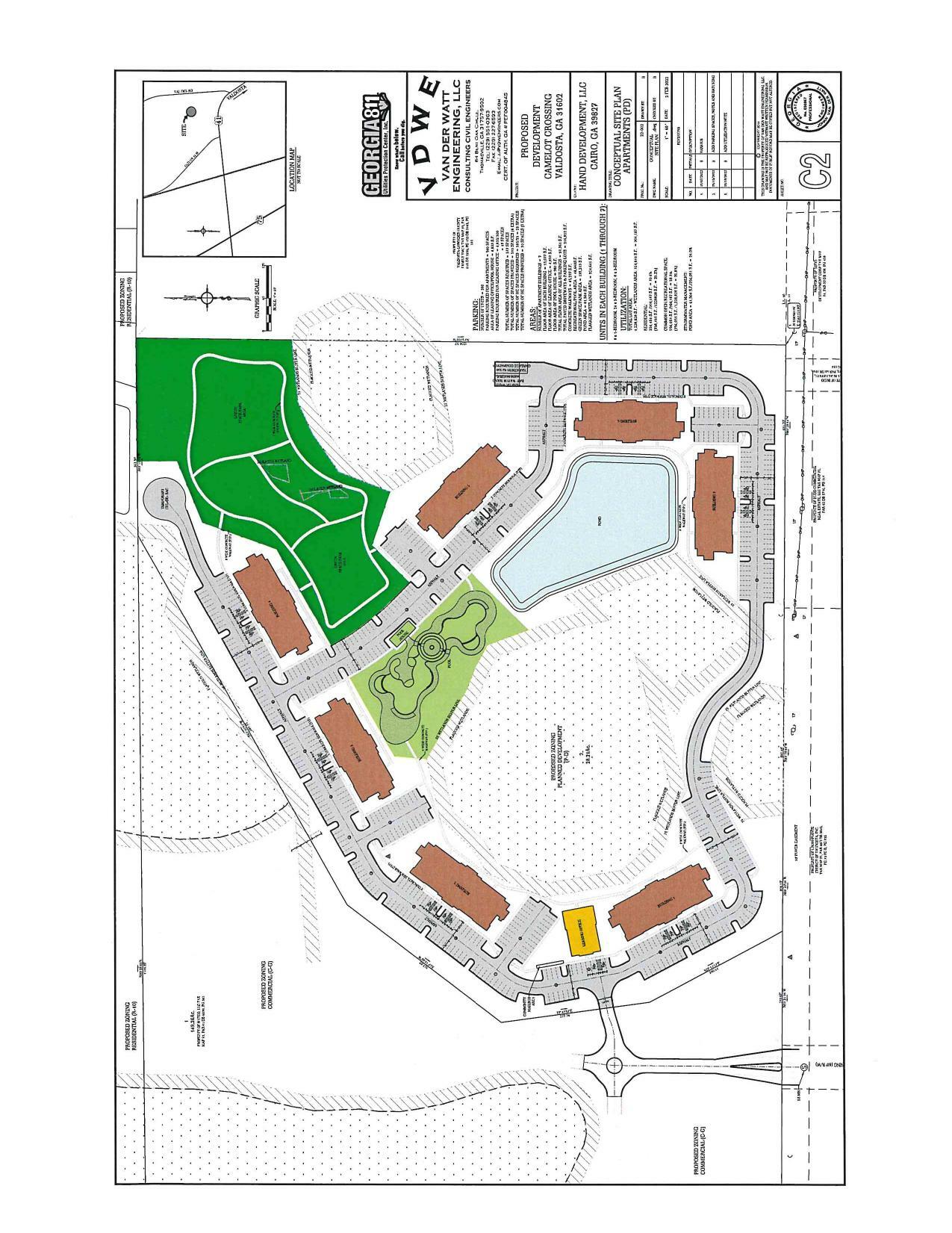 Conceptual Site Plan Apartments (PD)