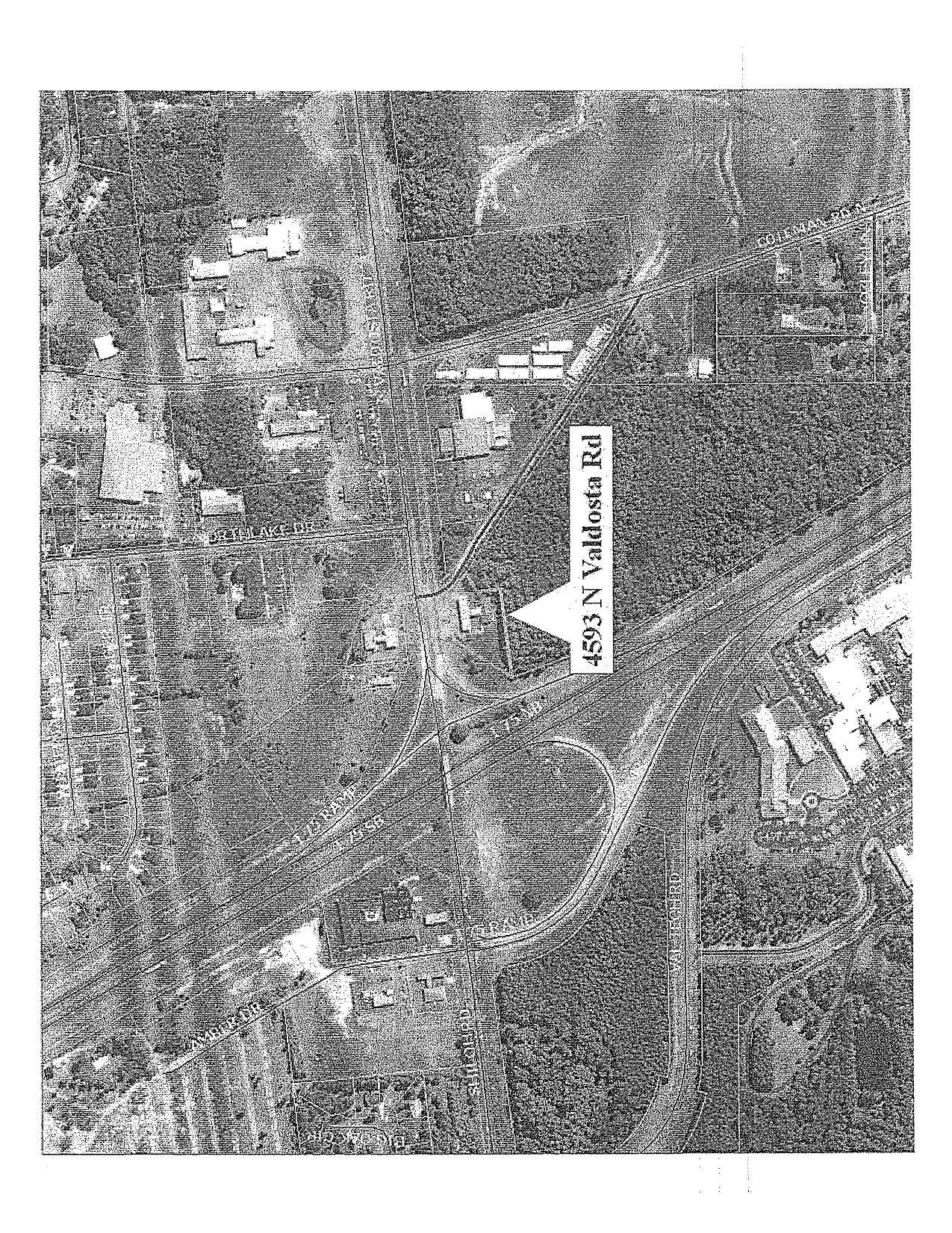 Aerial Map: 4593 North Valdosta Road