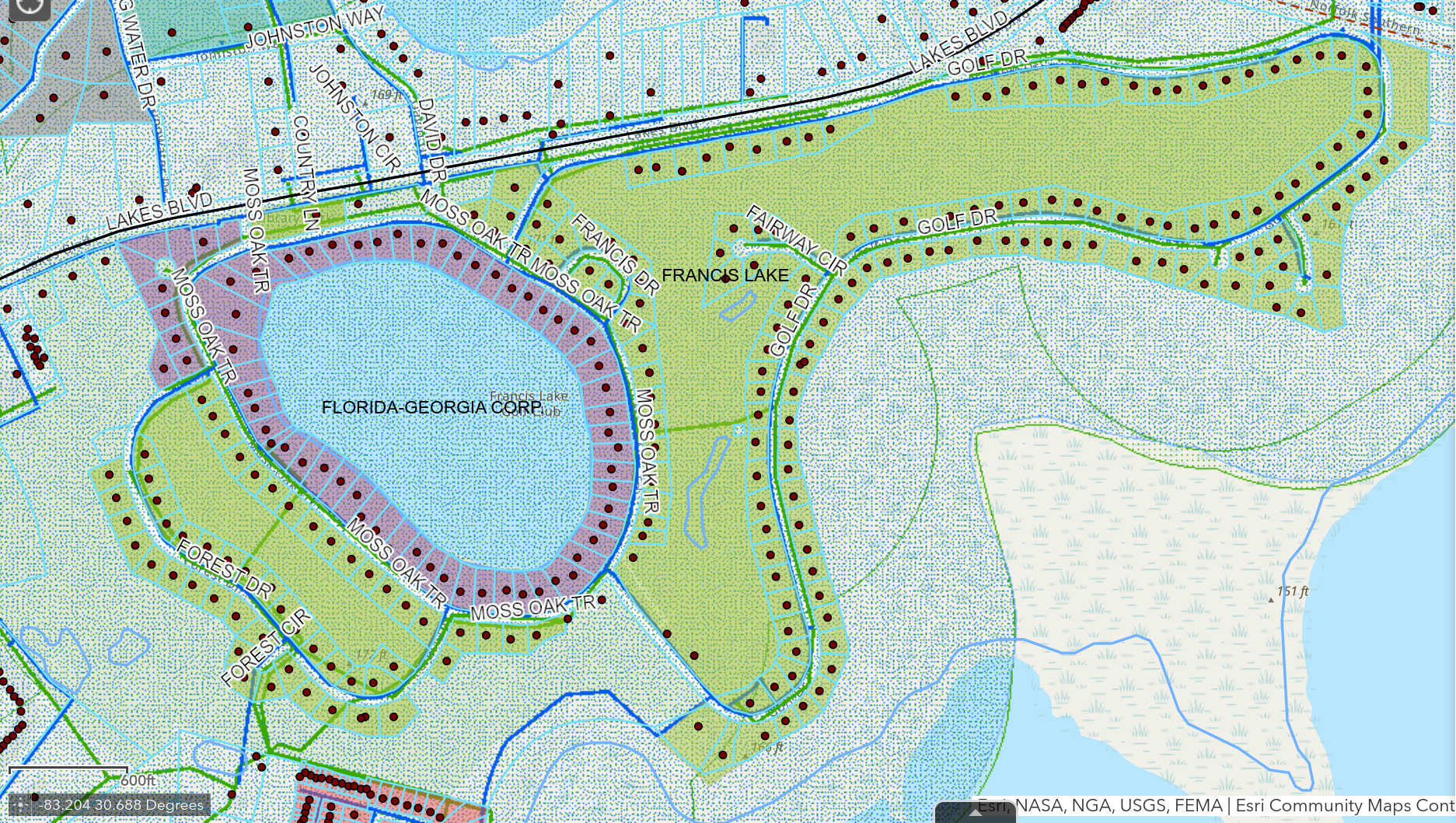 Francis Lake Subdivision in VALORGIS