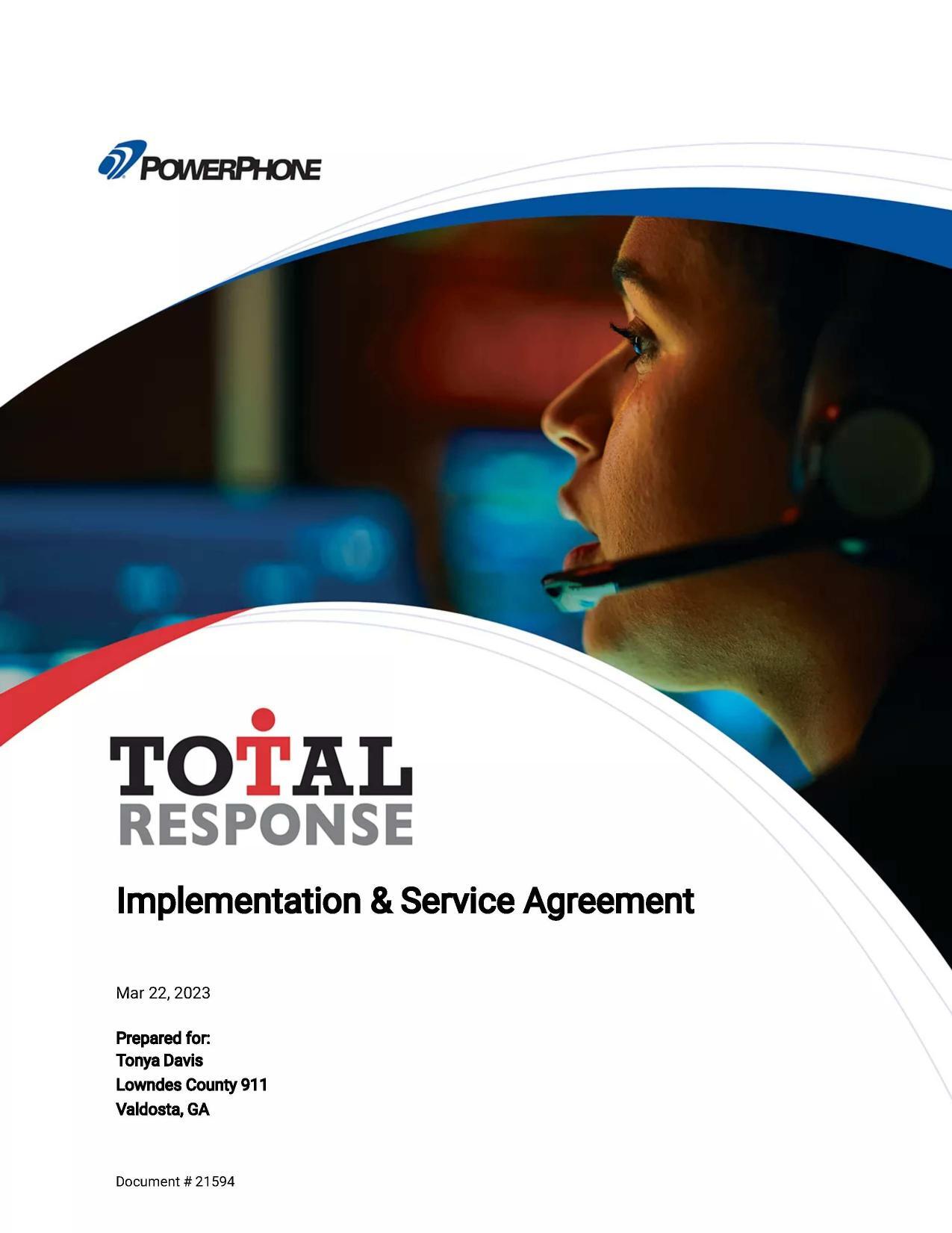 Implementation & Service Agreement