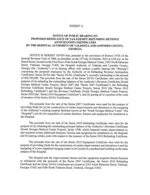 [NOTICE OF PUBLIC HEARING on the 12th day of October, 2023 at 2:00 p.m.]