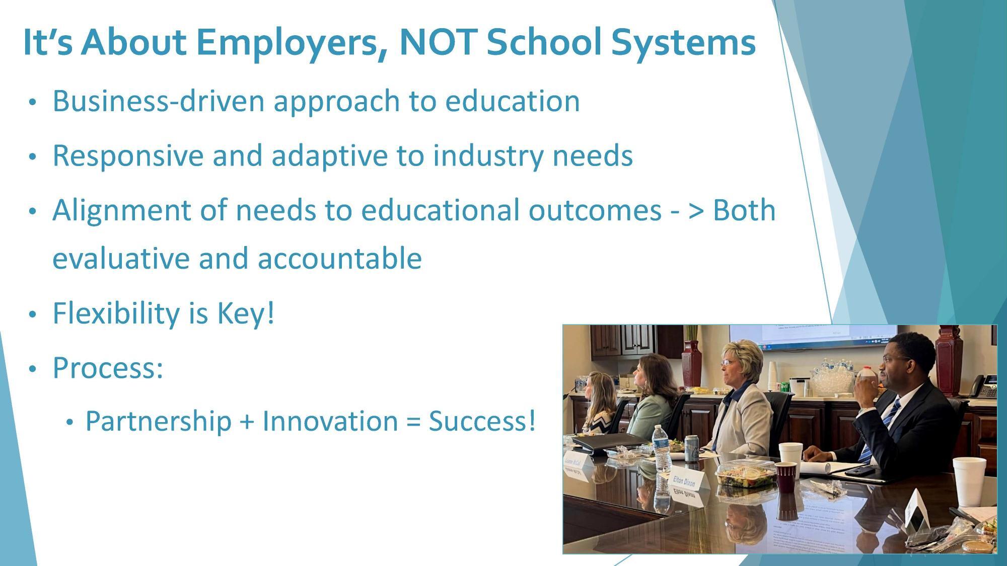 It's About Employers, NOT School Systems