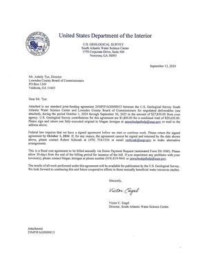 [Letter from USGS]