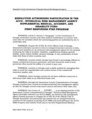 [RESOLUTION AUTHORIZING PARTICIPATION IN THE]