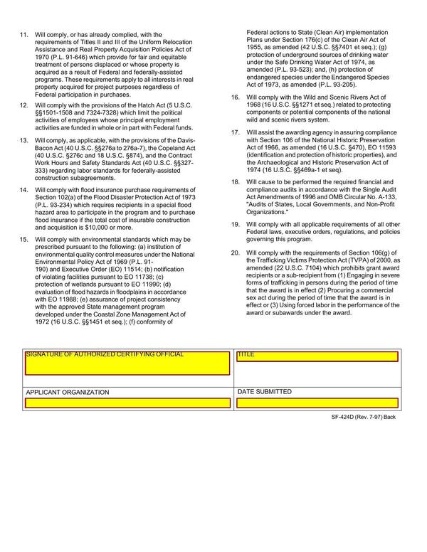 17. Will assist the awarding agency in assuring compliance