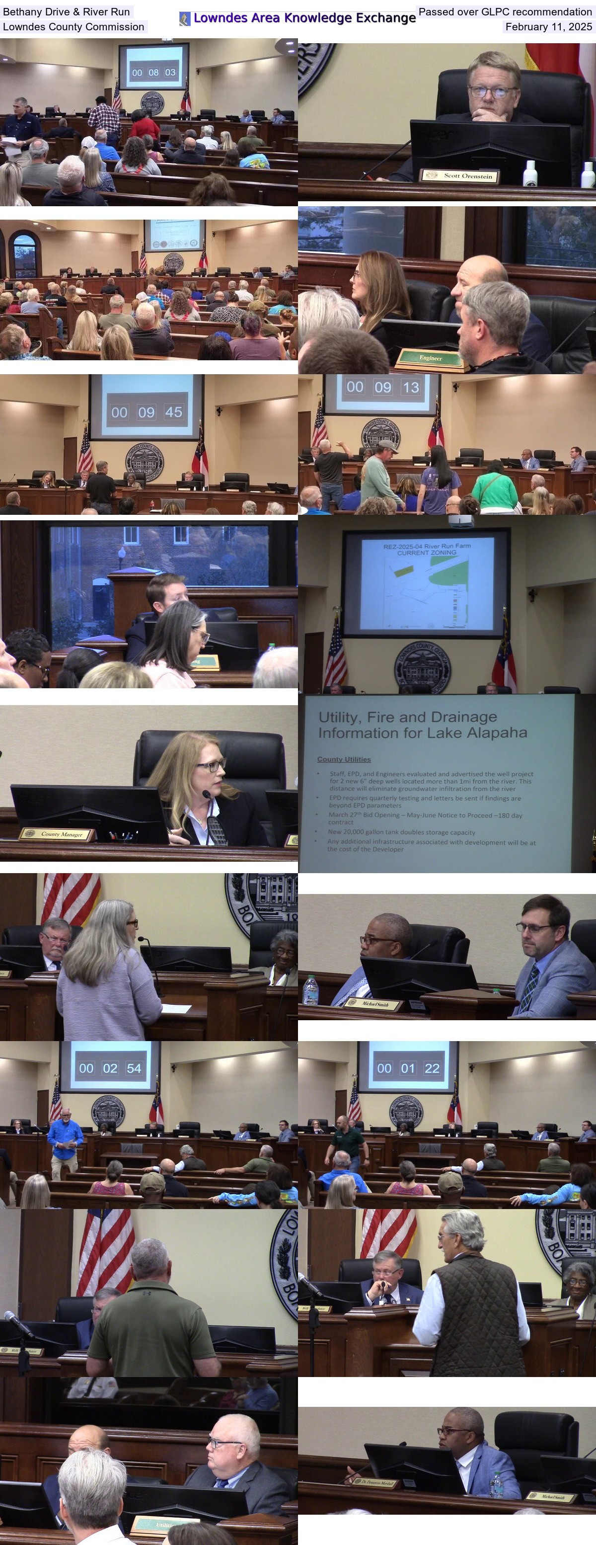 [Bethany Drive & River Run Passed over GLPC recommendation, Lowndes County Commission, February 11, 2025]