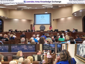 [Opt out of GA HB 581? Public Hearing 2025-02-11, Re: Homestead Property Tax Exemption, Lowndes County Commission]