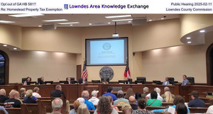 [Opt out of GA HB 581? Public Hearing 2025-02-11, Re: Homestead Property Tax Exemption, Lowndes County Commission]