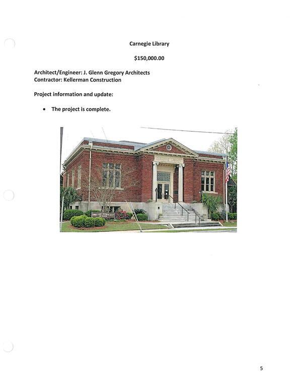 Carnegie Library $150,000.00