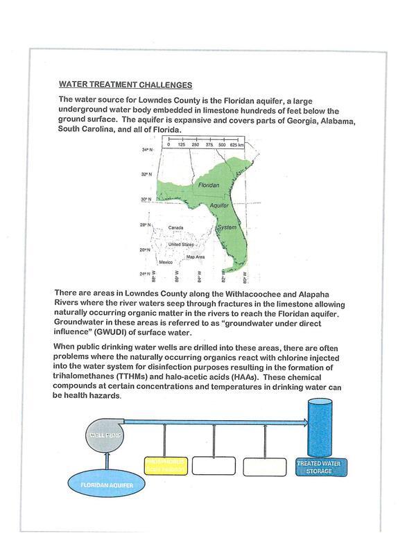 [Water Treatment Challenges: organics in river water in Floridan Aquifer]