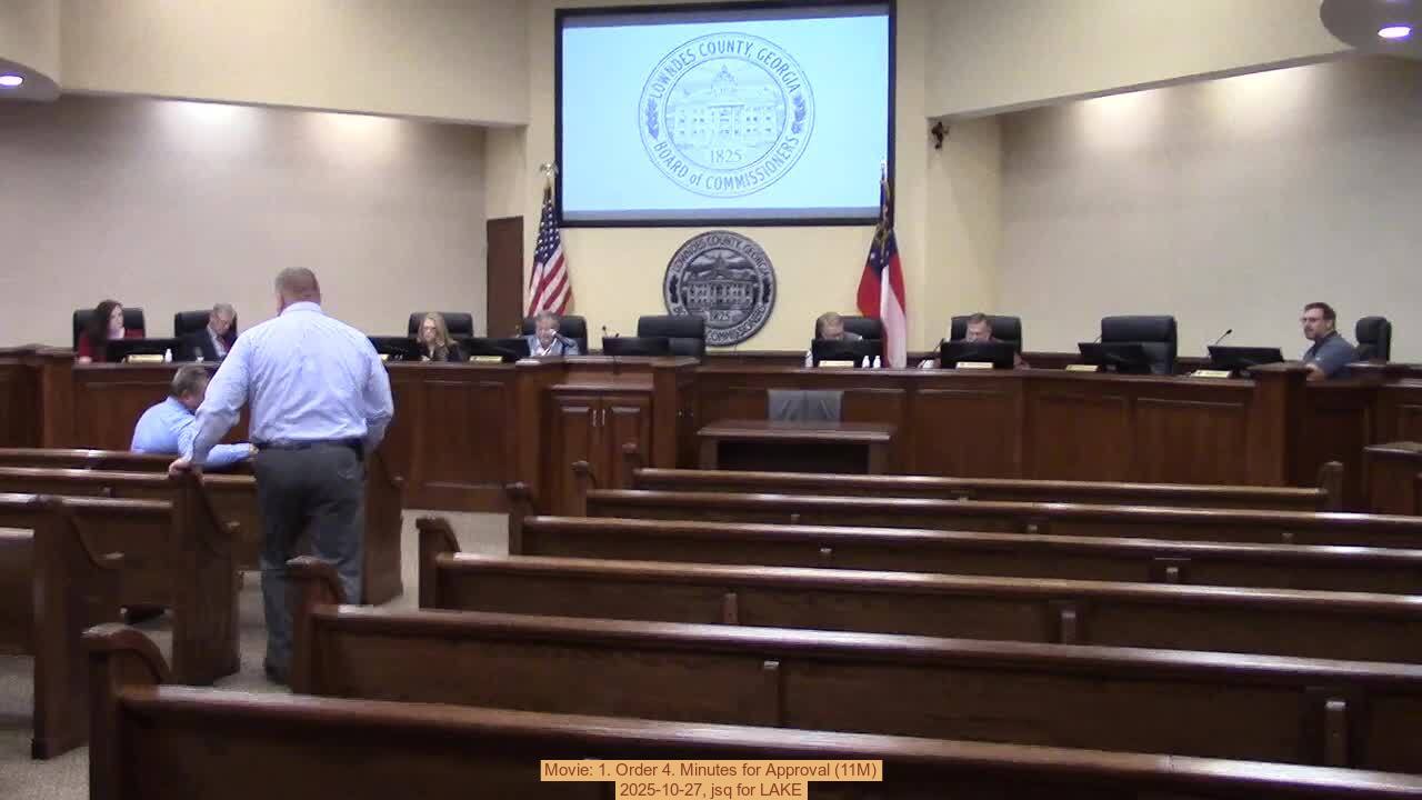 Movie: 1. Order 4. Minutes for Approval (11M), 2025-10-27, jsq for LAKE