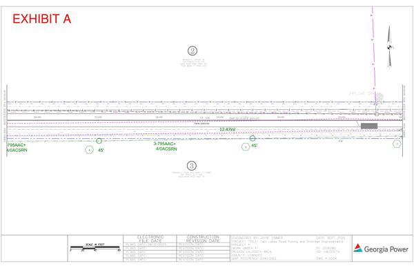 Map: Engineering for power line easement, Twin Lakes Road (4 of 14)