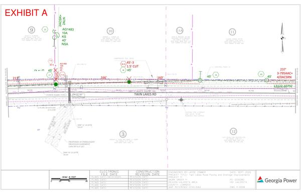 Map: Engineering for power line easement, Twin Lakes Road (8 of 14)