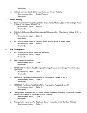 [Public Hearings, For Consideration]