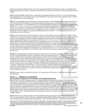 [under this Agreement. If the Design-Builder elects to suspend the Work, the Design-Builder shall give seven days’ notice]